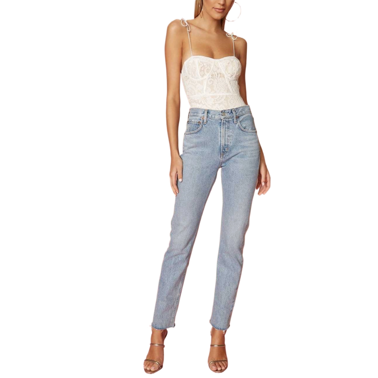 SUPERDOWN Lace Bodysuit Stasia
