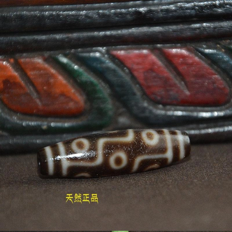 灵运宝 【师傅已加能量】#转运招财西藏藏区九眼包浆油润天珠精致 老矿风化油润包浆老料器磨损到位 玛瑙 吊坠 男女同款情侣款