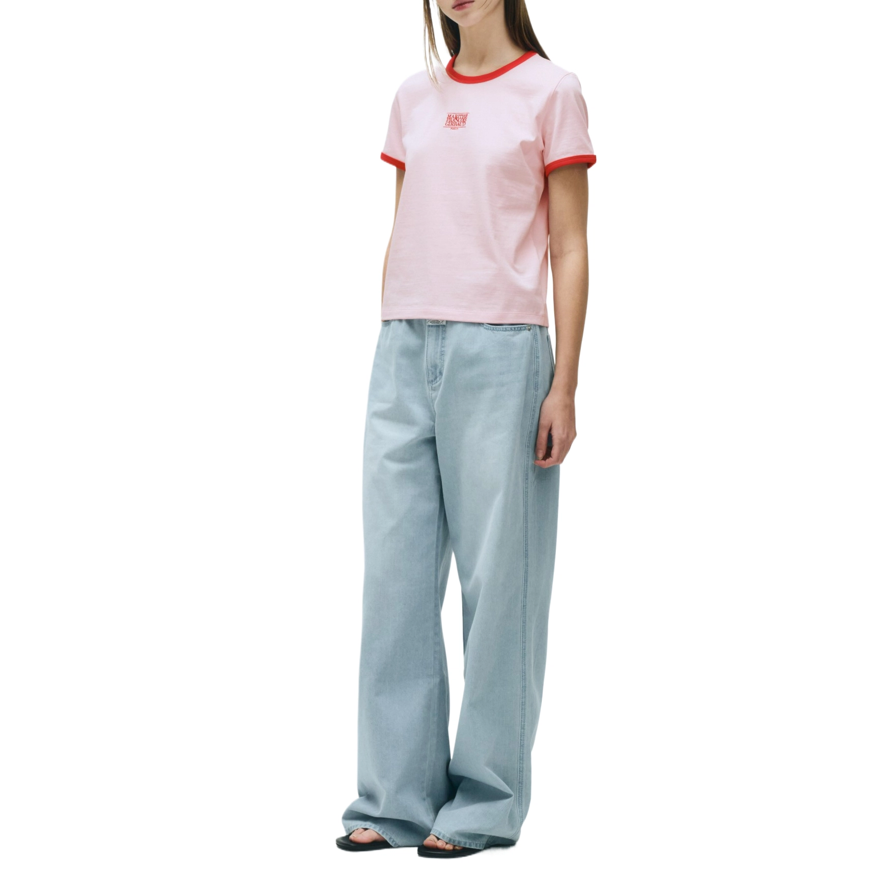 MARITHE FRANCOIS GIRBAUD W SUMMER WIDE DENIM PANTS