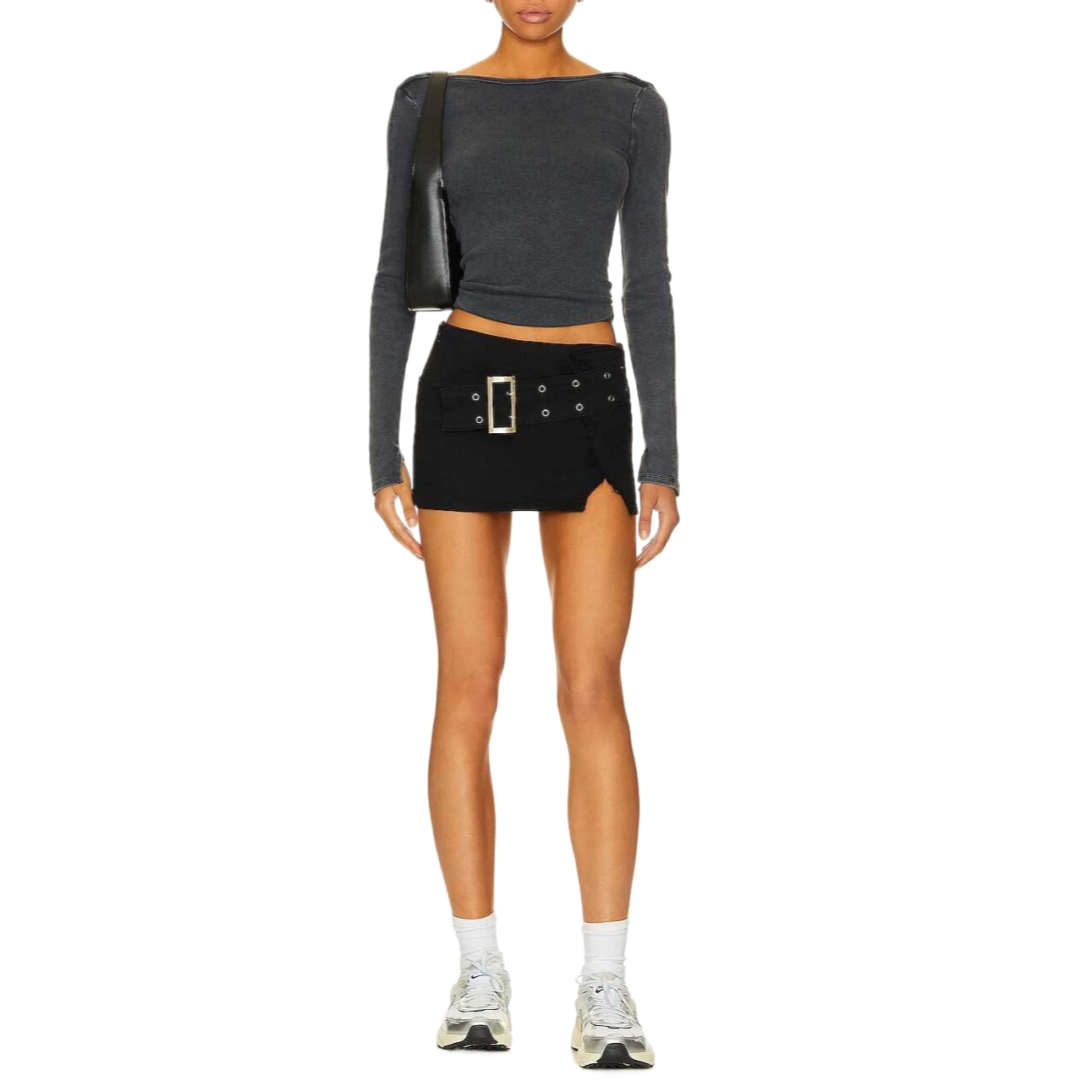 SUPERDOWN cadha belted mini skirt