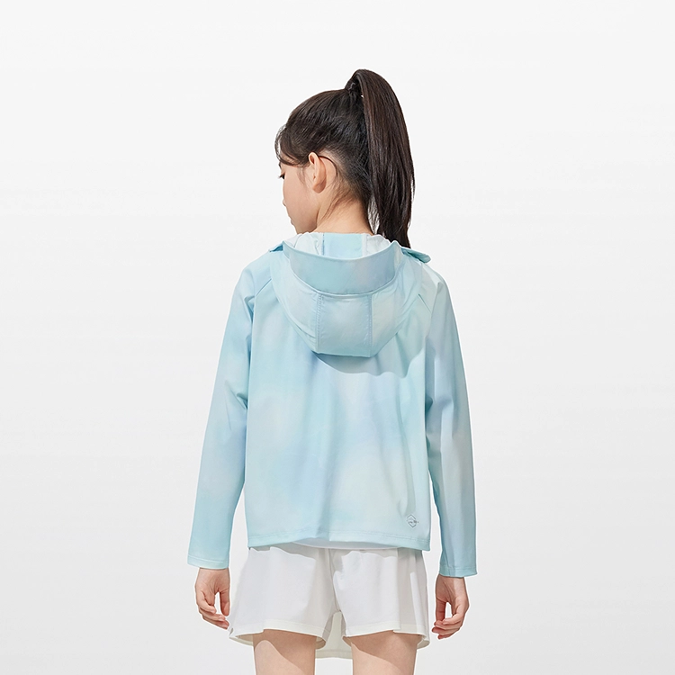 波司登户外服 骄阳系列 防晒轻薄透气凉感渐变连帽长袖 儿童款
