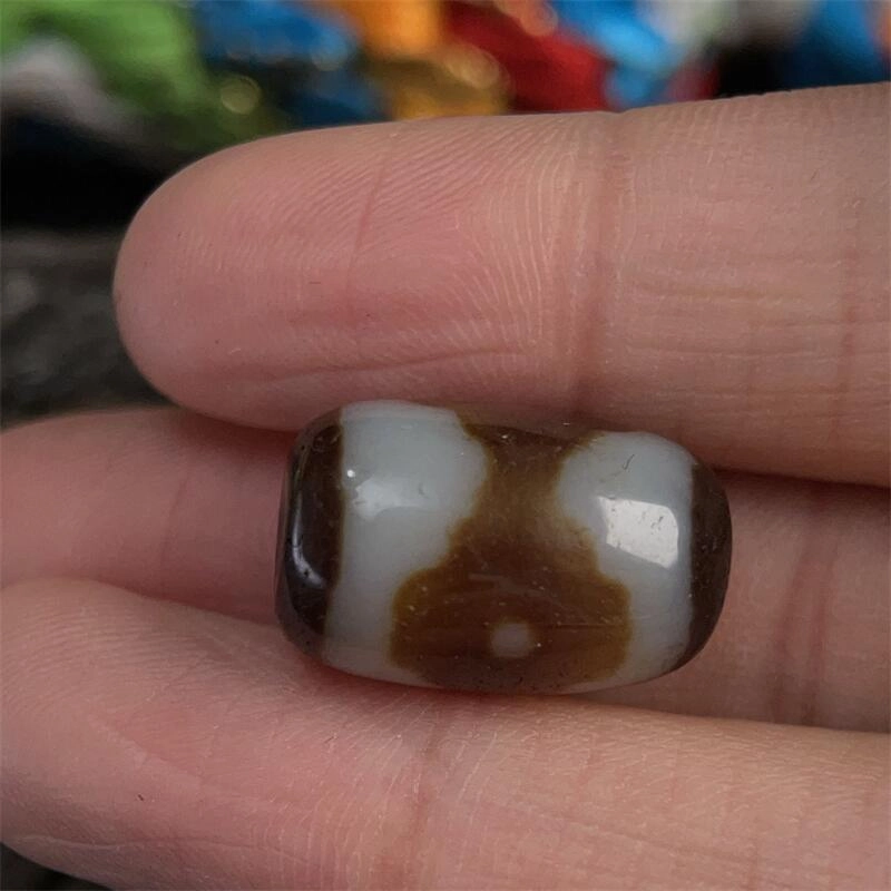 灵运宝 #转运招财藏区三眼天珠老矿风化油润包浆老料器磨损到位 一物一图#好运 玛瑙 吊坠 男女同款情侣款