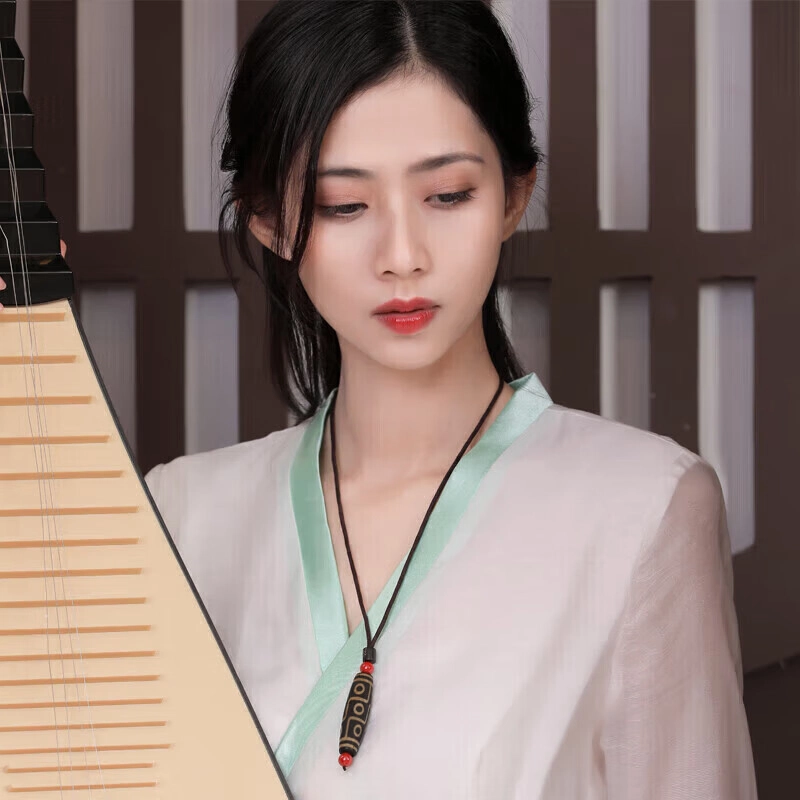 千玺世家 新藏式老九眼天珠本命年 玛瑙 项链 男女同款情侣款
