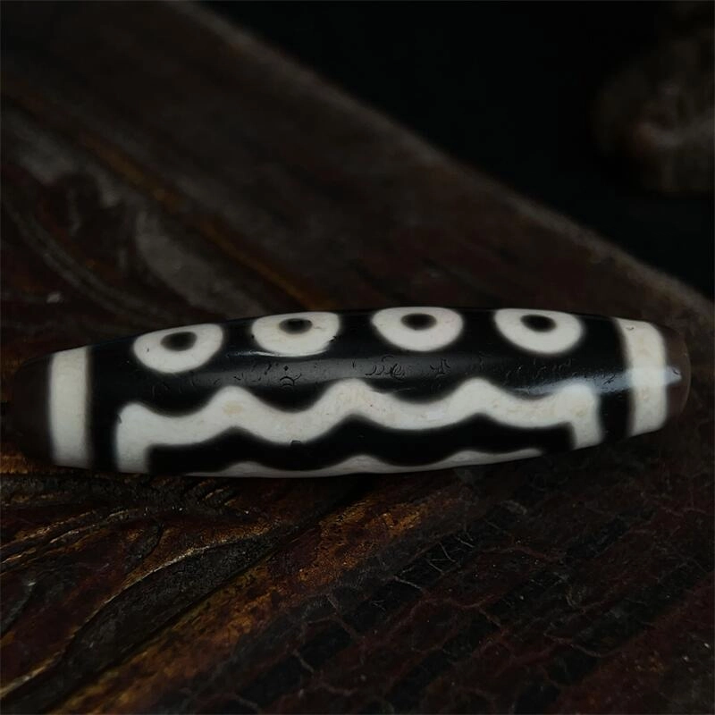 灵运宝 #转运招财西藏藏区天珠七眼老矿风化油润包浆老料器磨损到位一物一图#好运 玛瑙 吊坠 男女同款情侣款