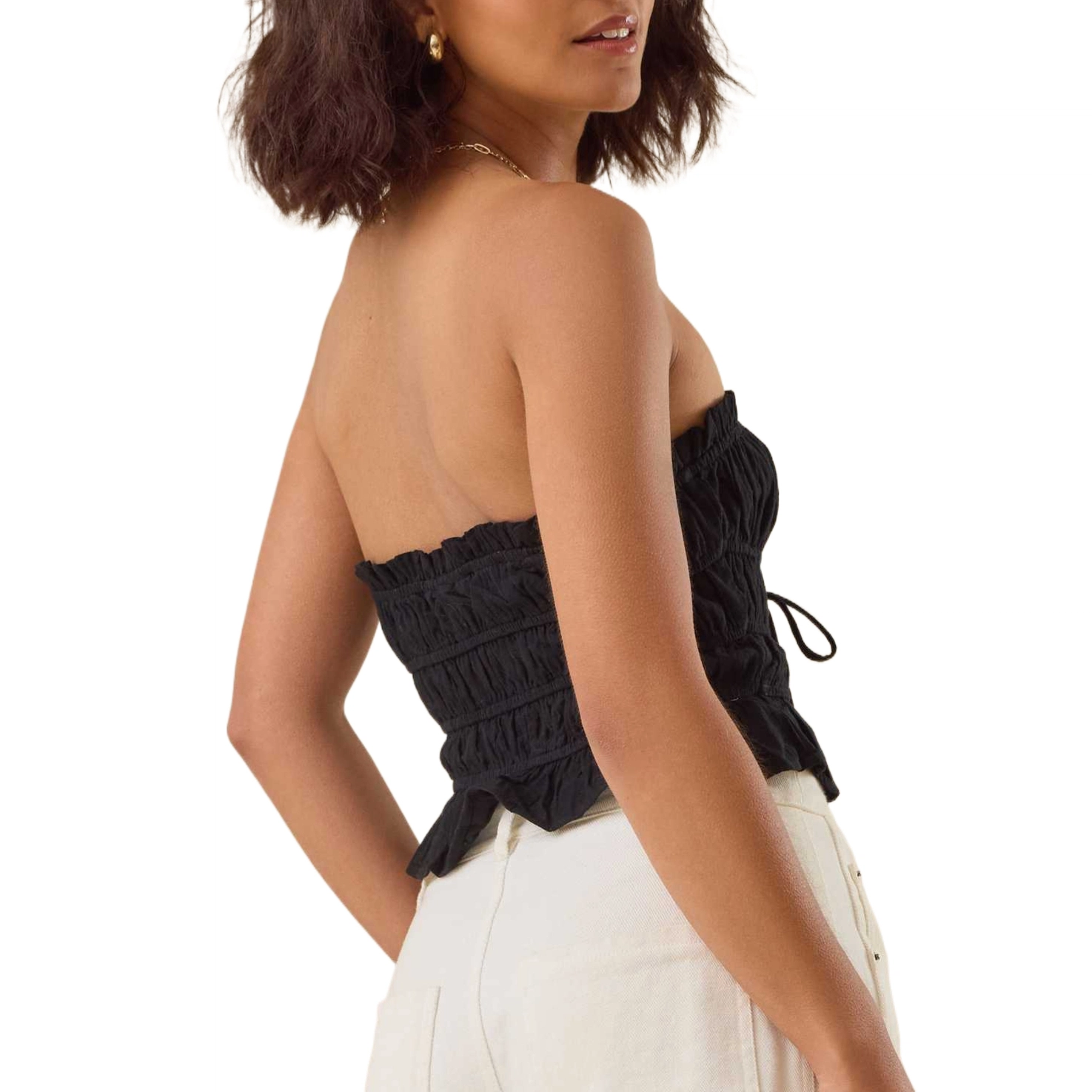 ALTAR'D STATE Tie Front Tube Top Frannie