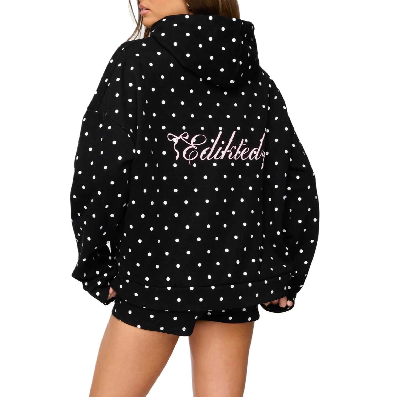 edikted Chelsie Polka Dot Hoodie