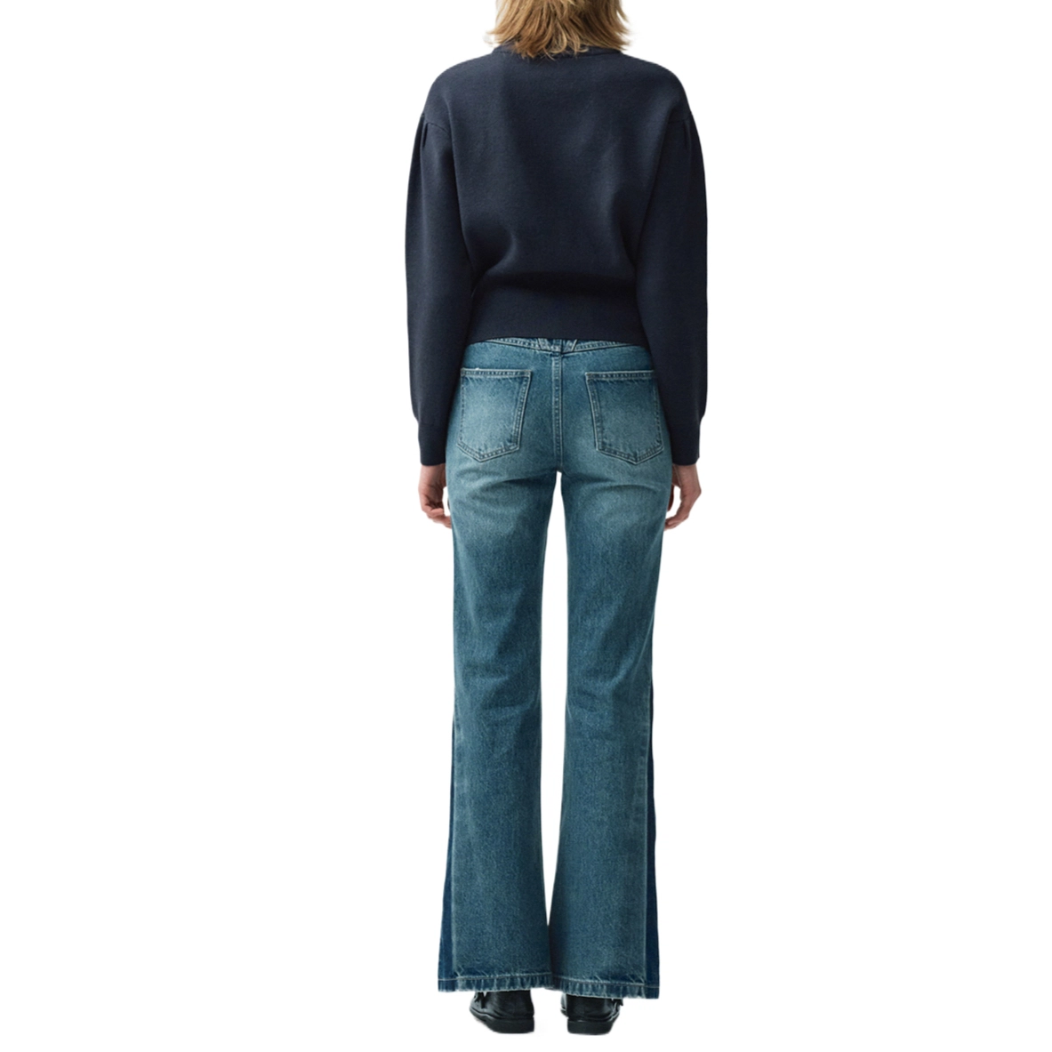 MARITHE FRANCOIS GIRBAUD SS25 W CLASSIC LOGO CROP KNIT