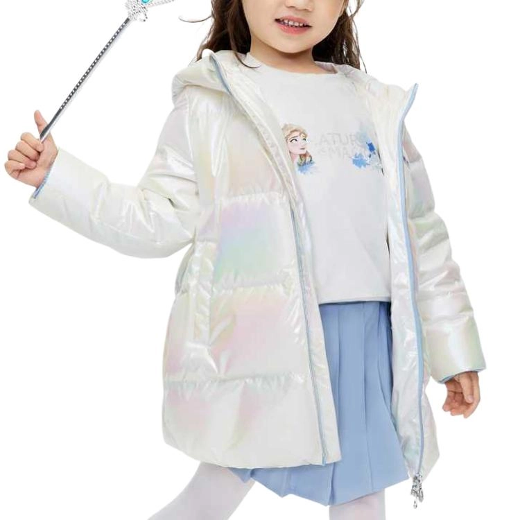 波司登羽绒服 渐变卡通字母印花加厚防风保暖长袖 中小童