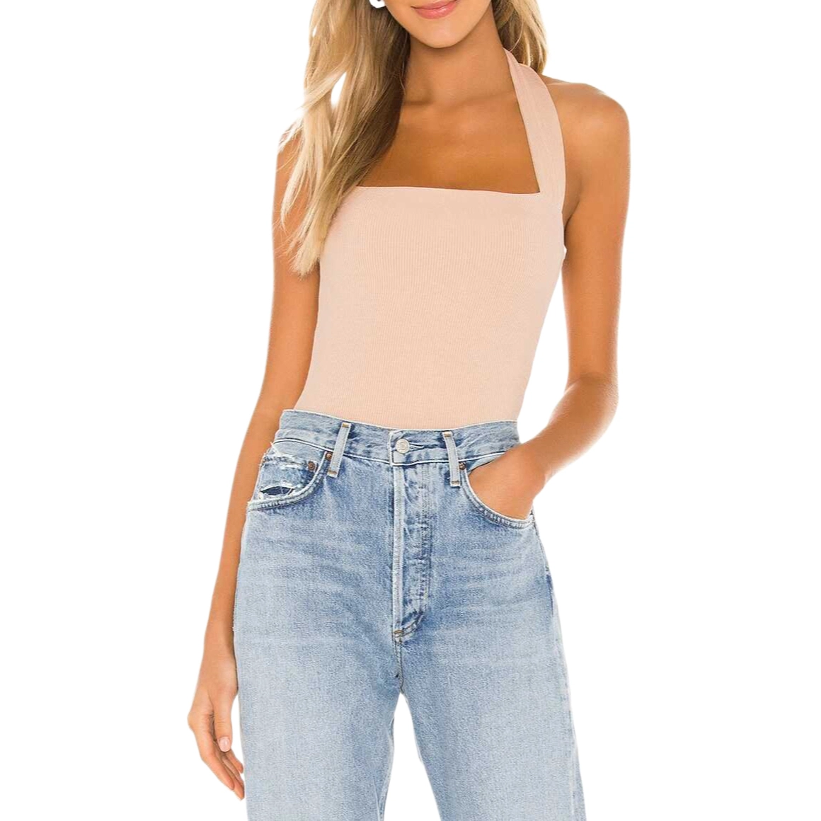 SUPERDOWN Candice Halter Bodysuit