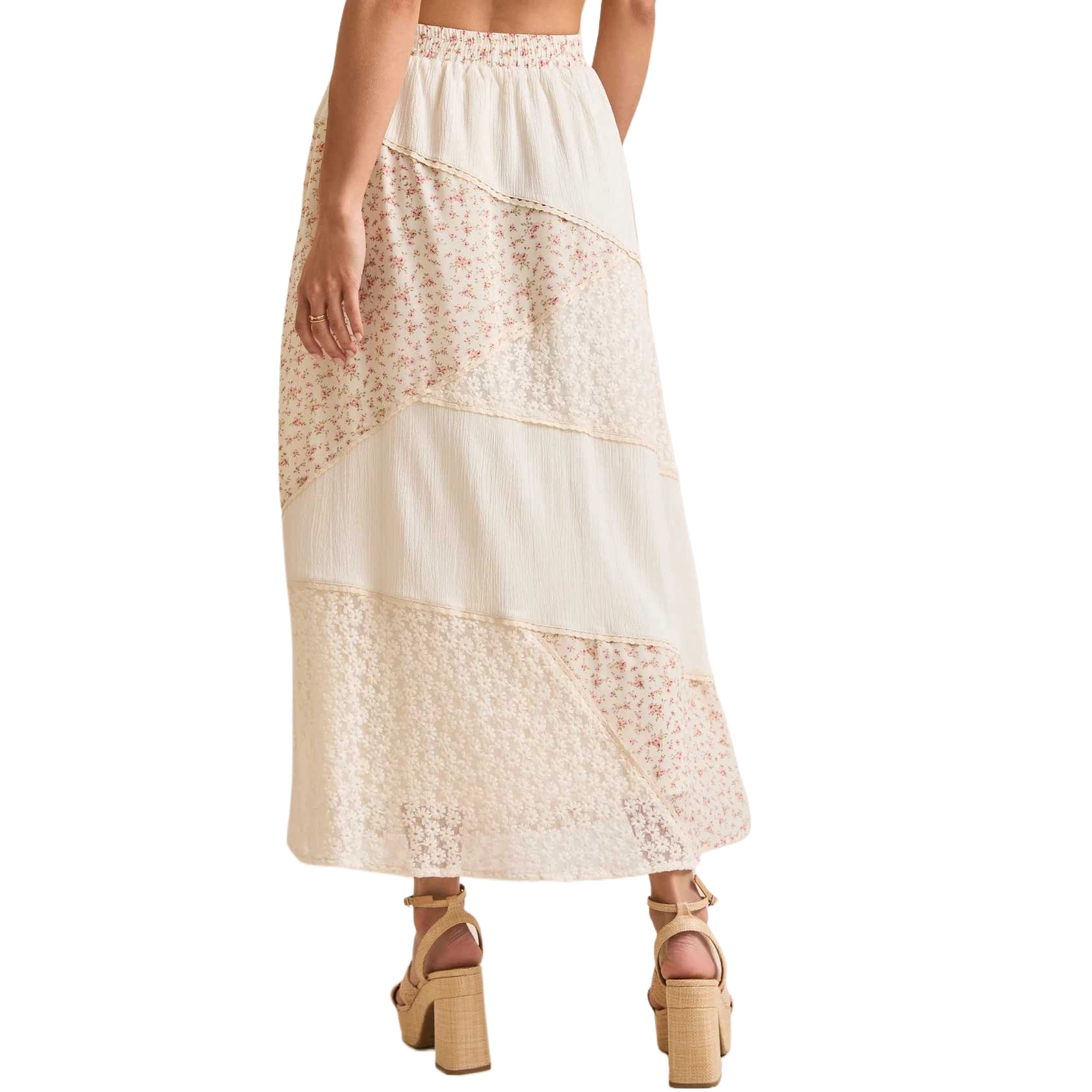 ALTAR'D STATE Aster Floral Midi Skirt
