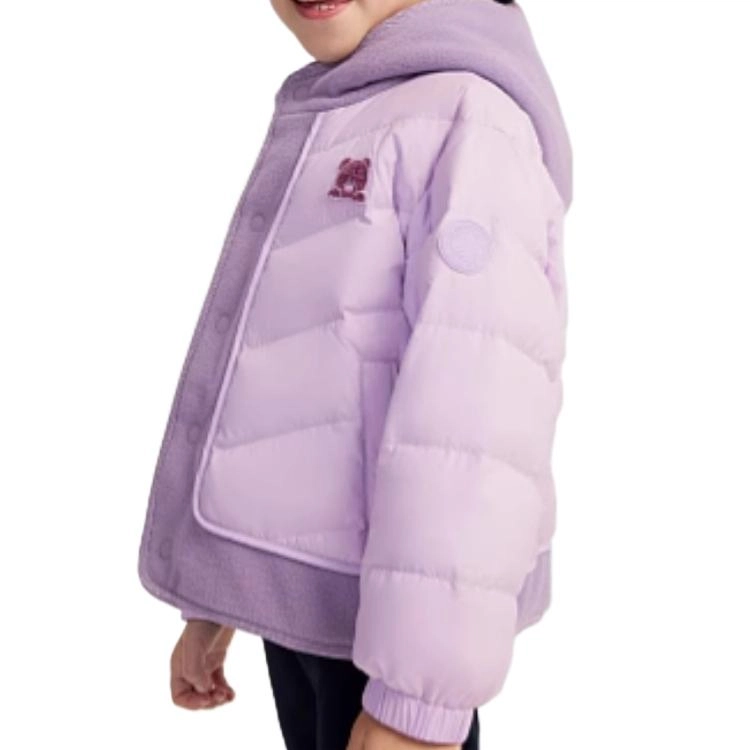 波司登羽绒服 舒适柔软纯色保暖 科技紫 中小童