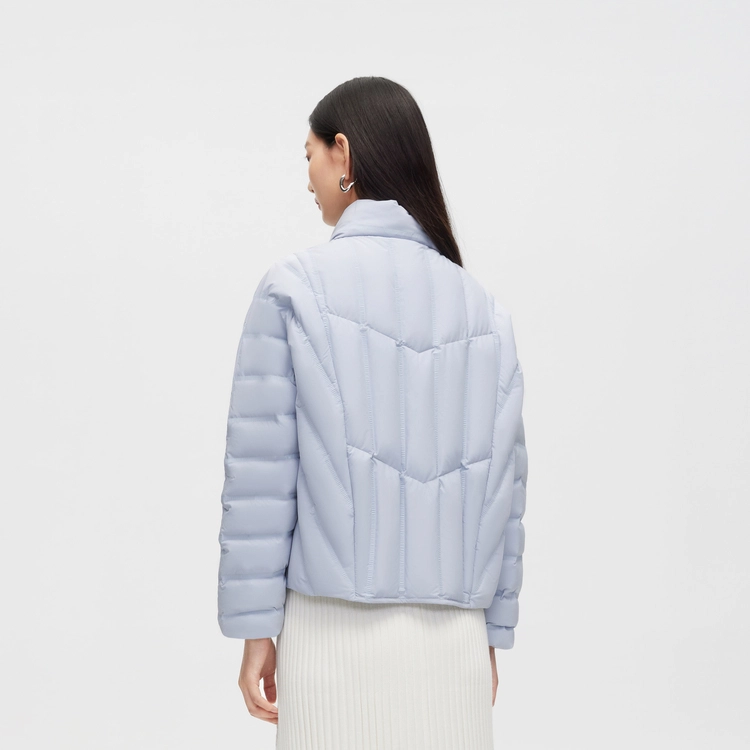 波司登 纯色立领绗缝轻薄短款羽绒服 冬季 女款