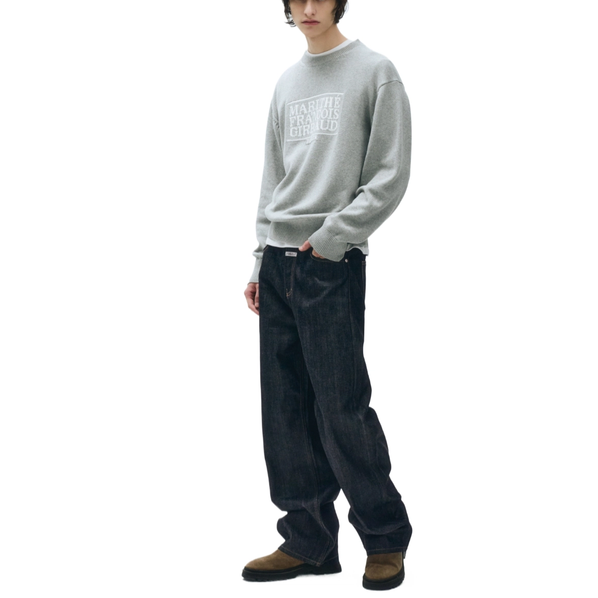 MARITHE FRANCOIS GIRBAUD CLASSIC LOGO KNIT PULLOVER