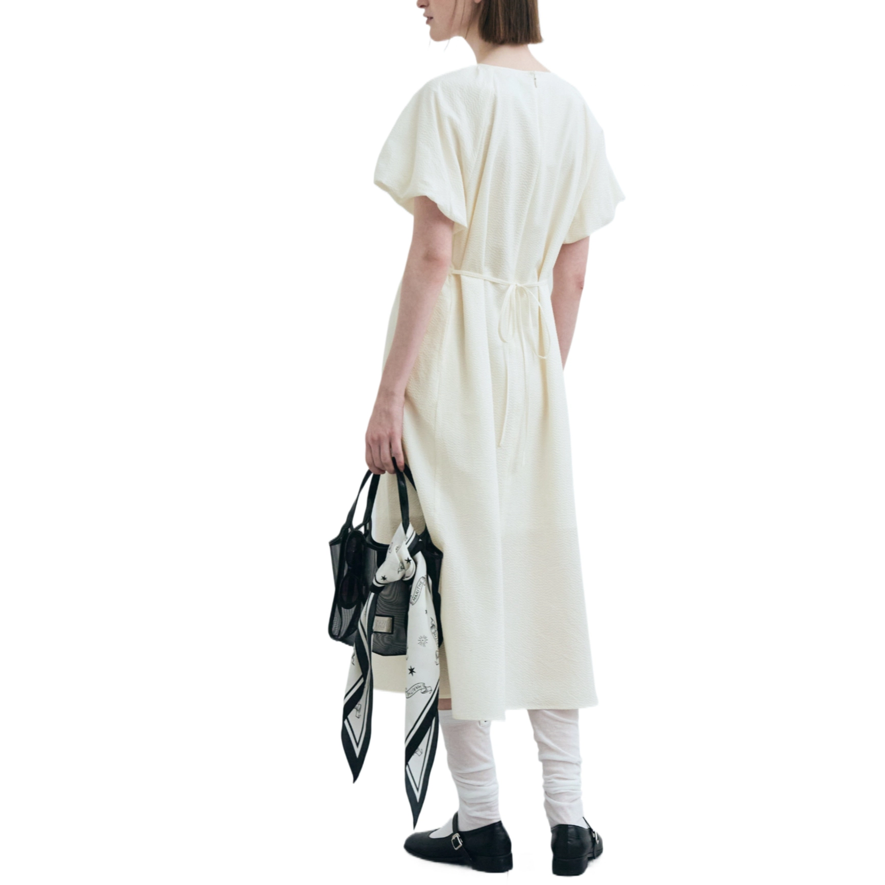 MARITHE FRANCOIS GIRBAUD W PUFF SLEEVE DRESS
