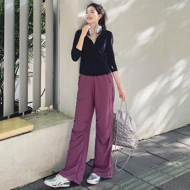 美洋 普拉提 修身薄款纯色简约气质百搭截短外套 女款 黑色