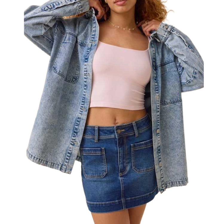 ALTAR'D STATE Mini Skirt Brynn Denim