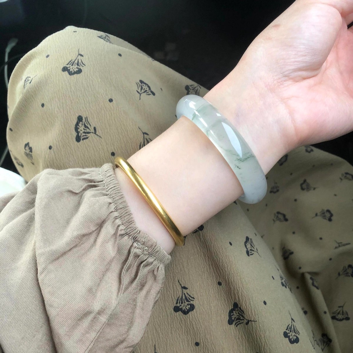琳琯瑛 年轻款叠戴 天山翠 玉石手镯 女款