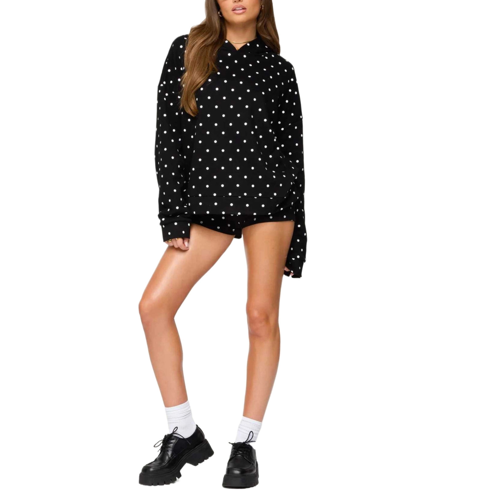 edikted Chelsie Polka Dot Hoodie