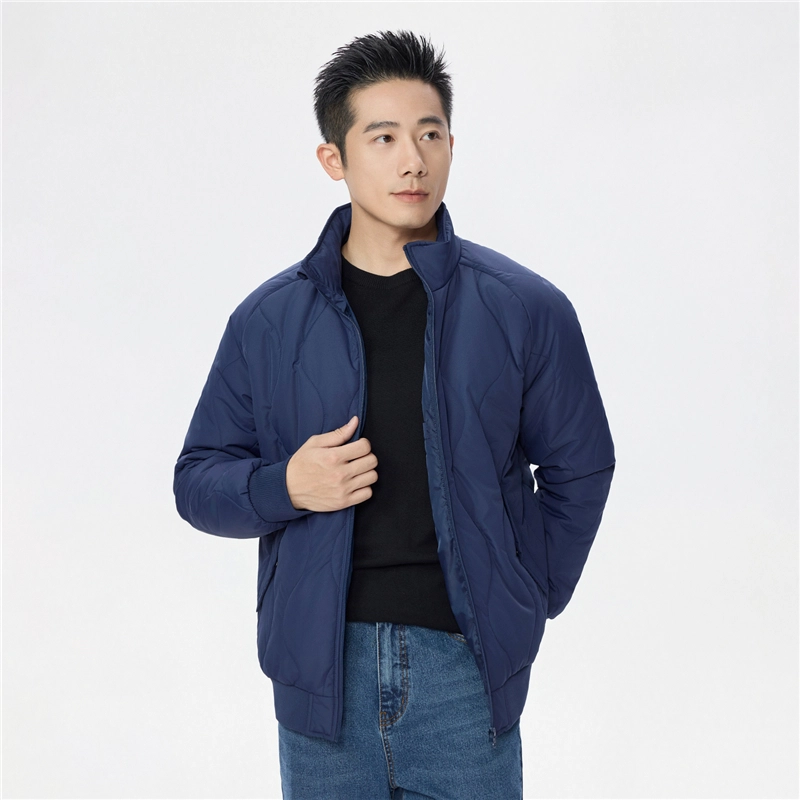 佐丹奴 棉衣外套夹棉保暖葫芦绗缝立领棉服 男款