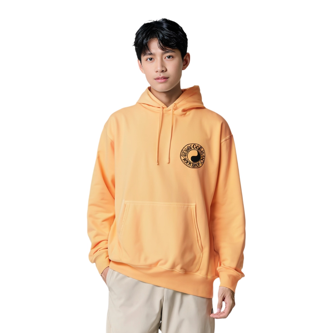 Stussy x OUR LEGACY FW24 WORK SHOP BUANA HOODIE PIGMENT DYED logo