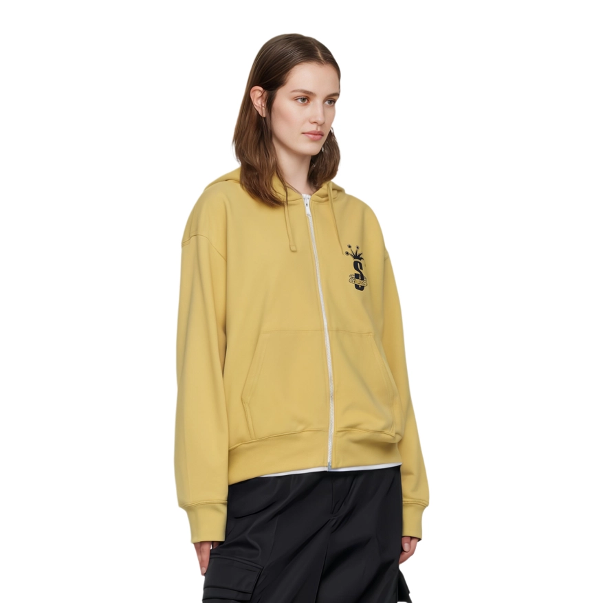 Stussy FW24 CROWN BAND ZIP HOODIE LOGO