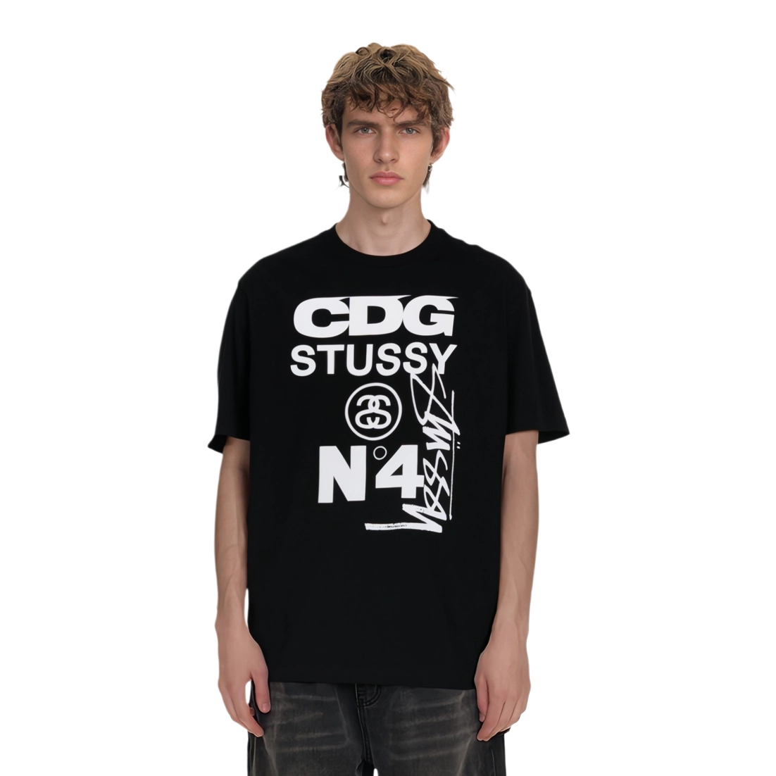 CDG x Stussy LogoT