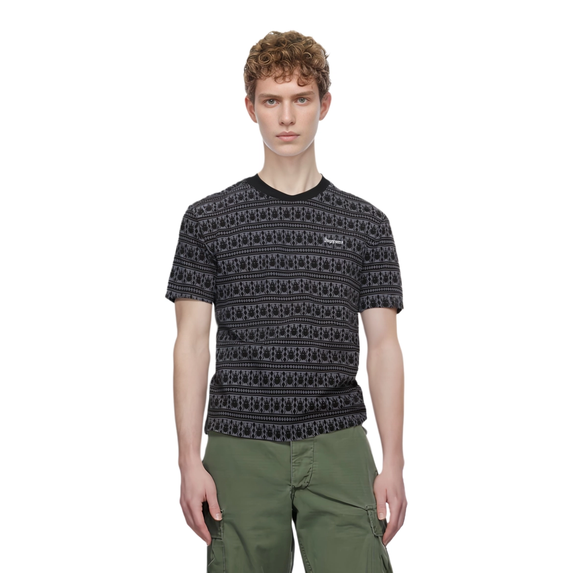 Supreme FW24 WEEK1 Jacquard Scarab SS Top T