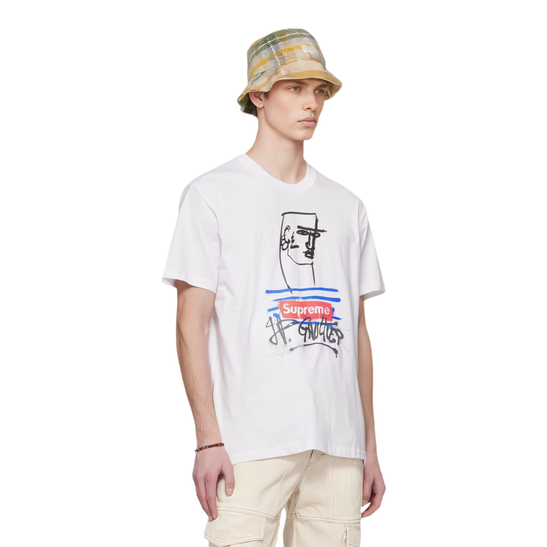 Supreme SS19 x Jean Paul Gaultier Tee White T
