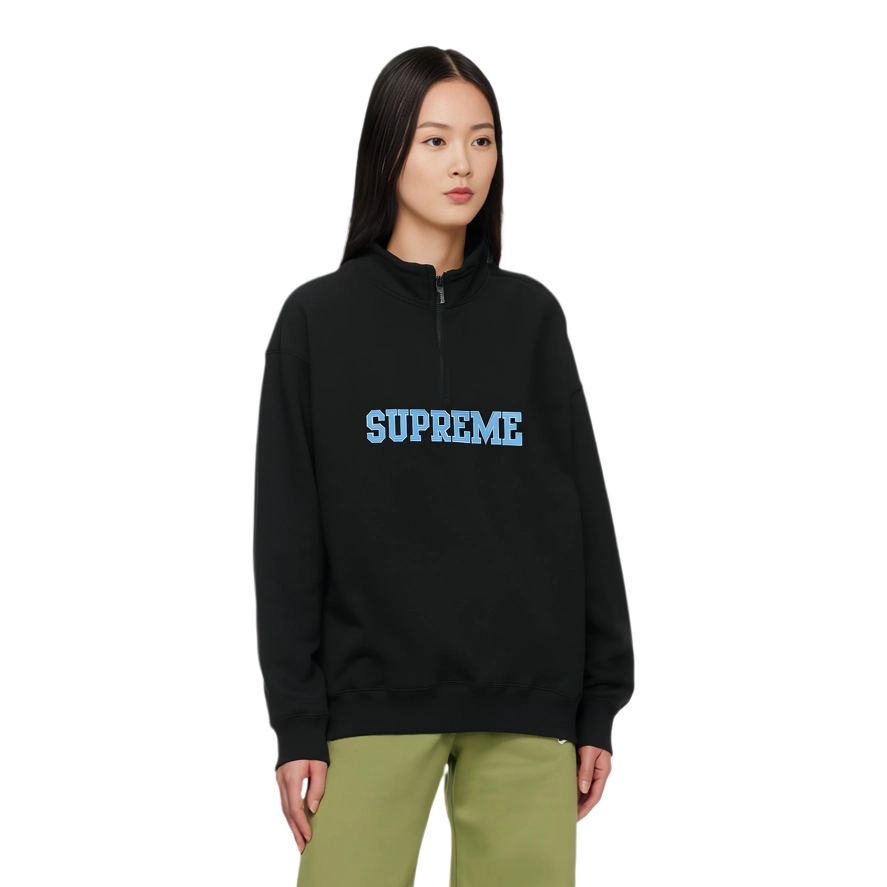 Supreme FW24 WEEK8 Collegiate Half Zip Pullover logo