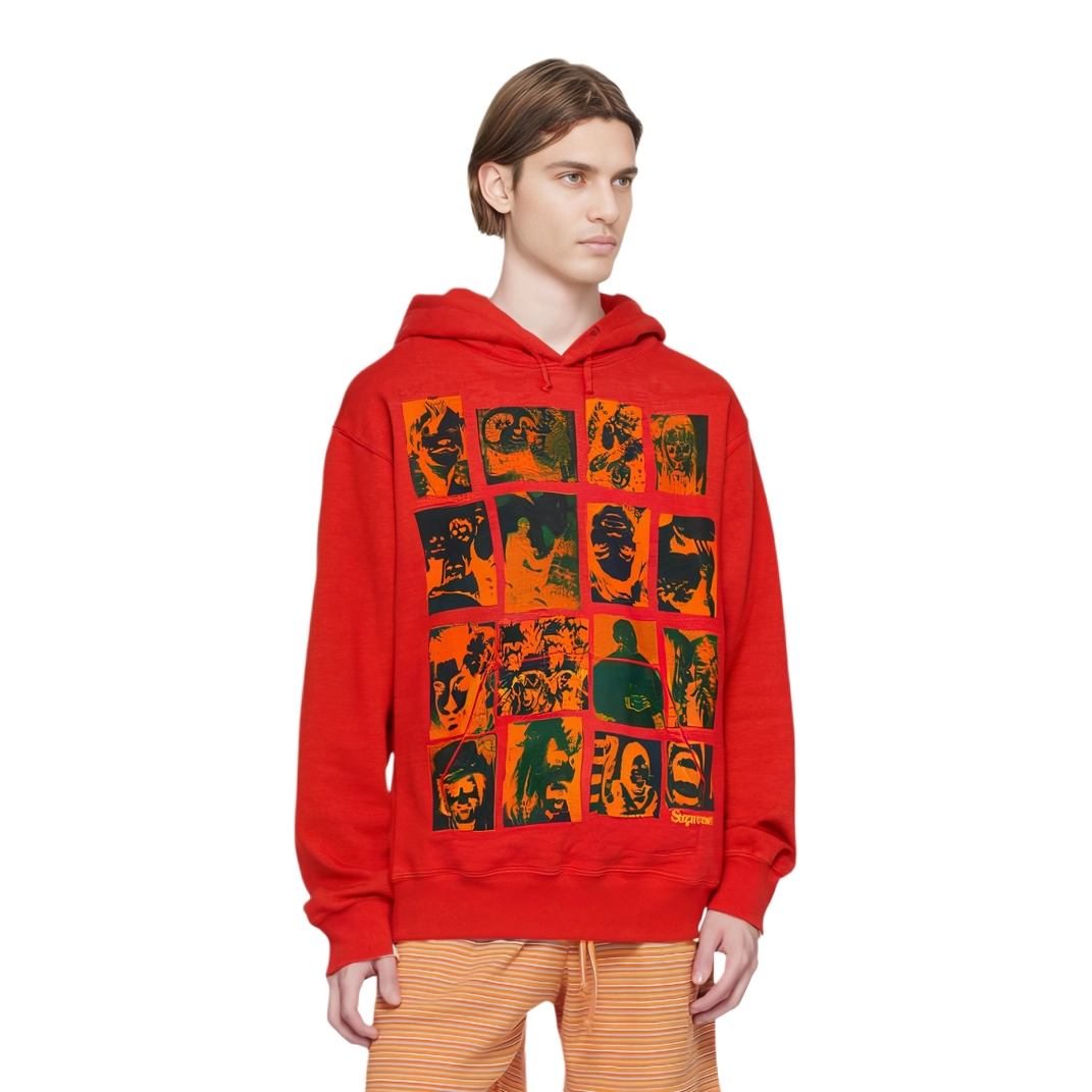 Supreme FW21 Week 7 Collage Grid Hooded Sweatshirt