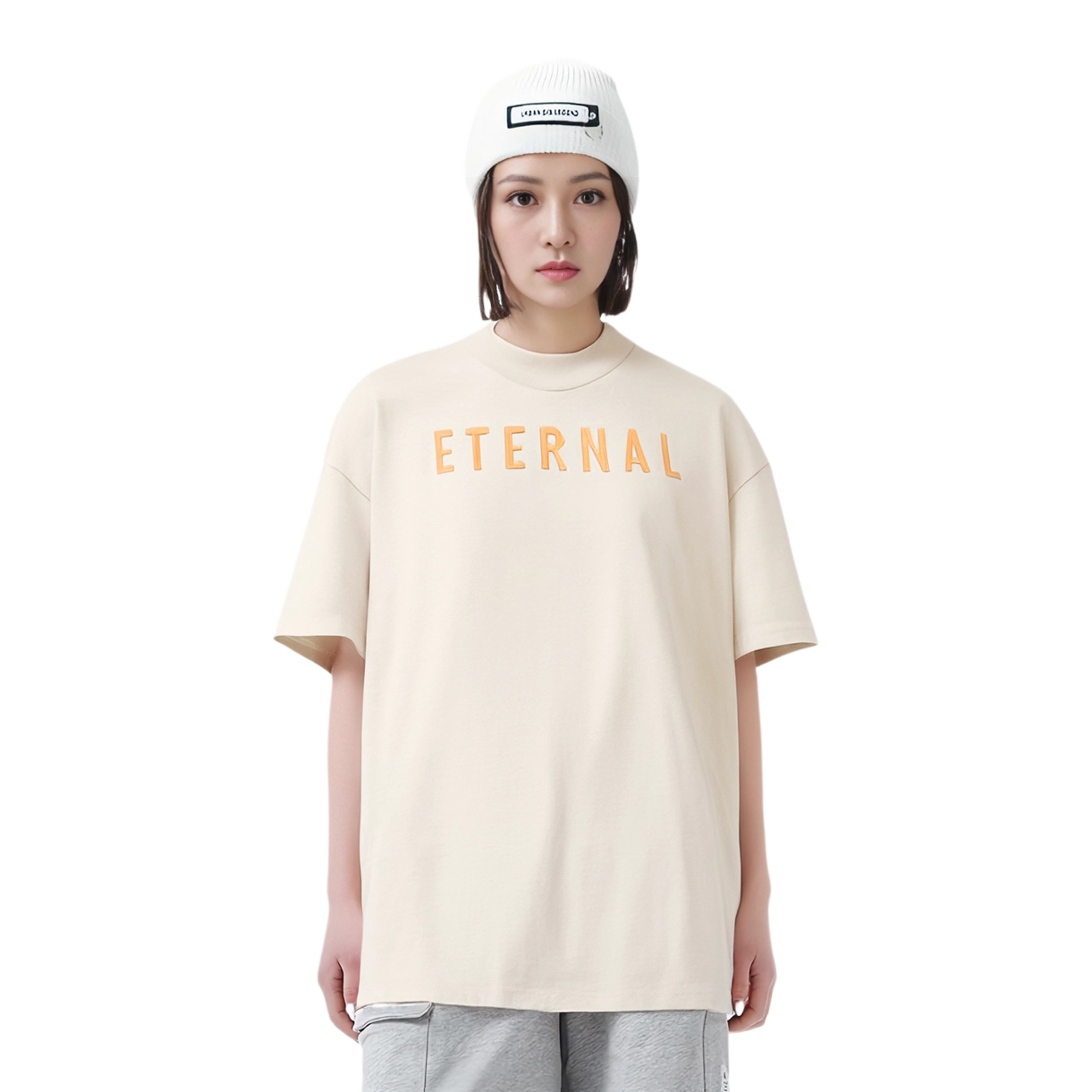 Fear of God FW22 ETERNAL Cotton Ss T-shirt Cement T