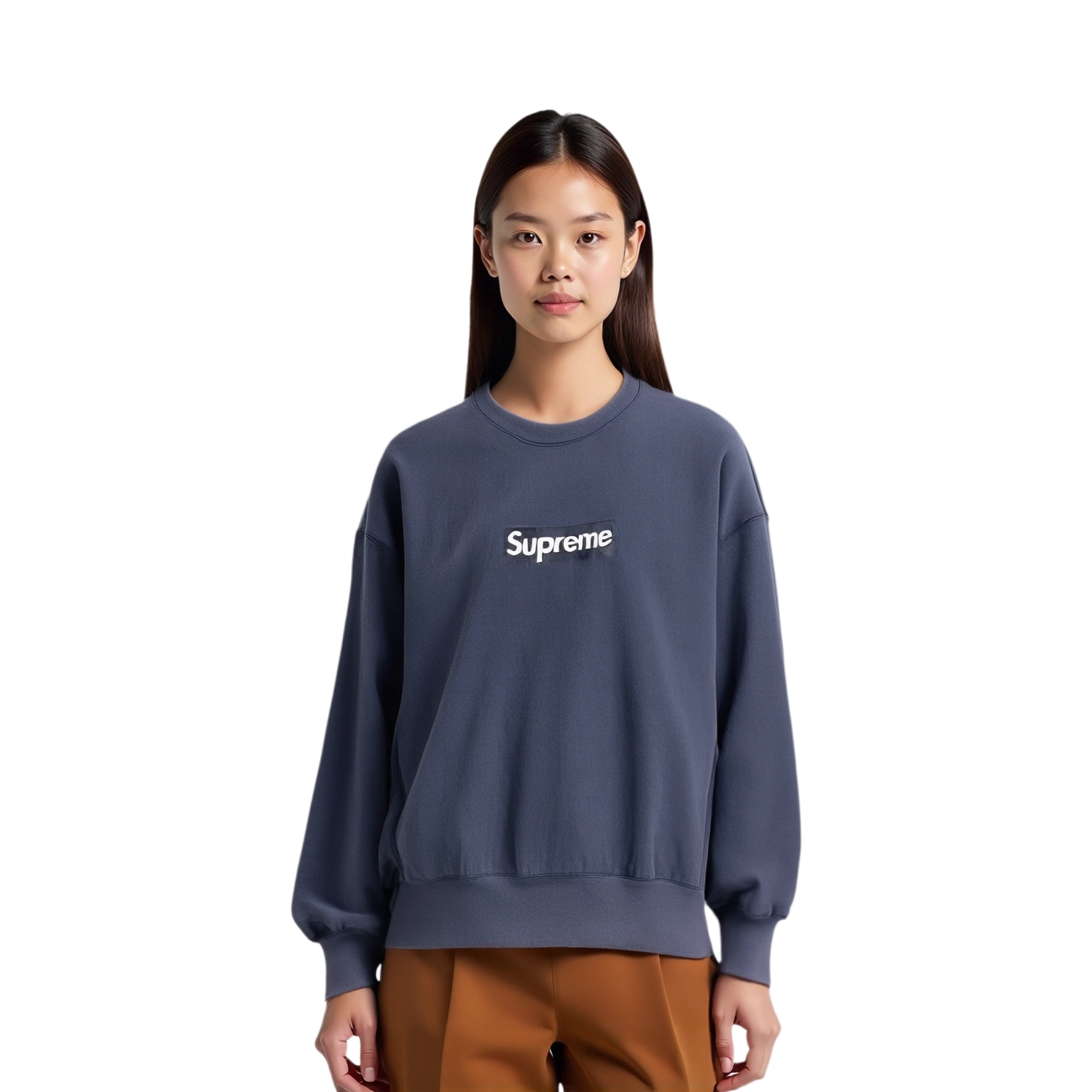 Supreme SS25 Washed Box Logo Crewneck logo