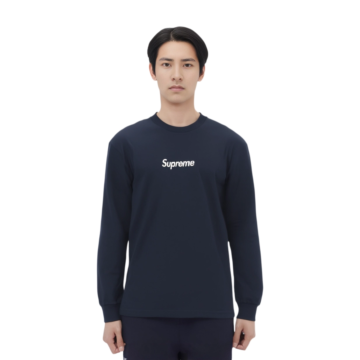 Supreme Week 7 Box Logo LS Tee Logo bogoT