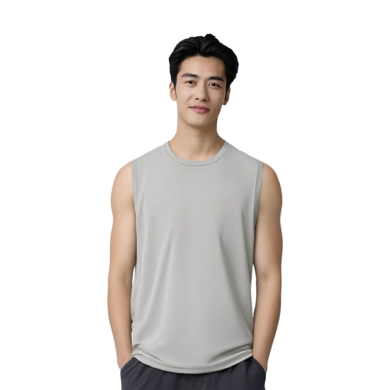 北极绒 轻薄运动速干健身服篮球训练运动无袖背心 男款