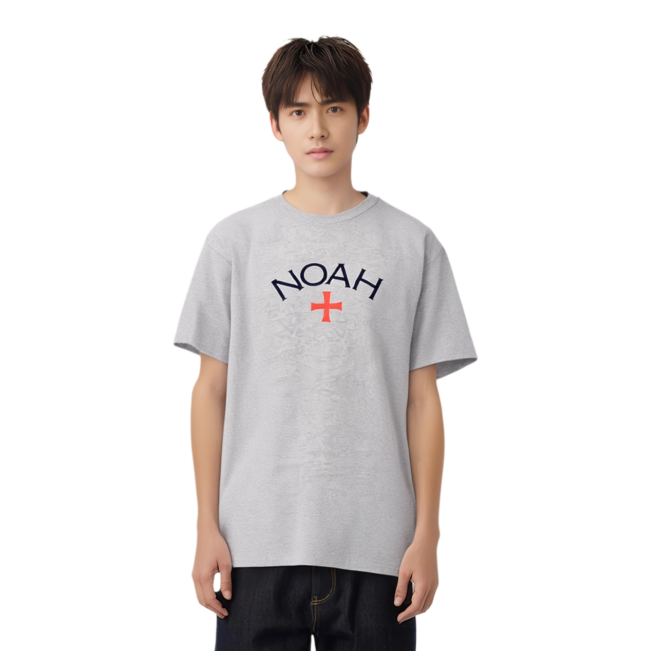 NOAH NYC Logo Tee Grey T