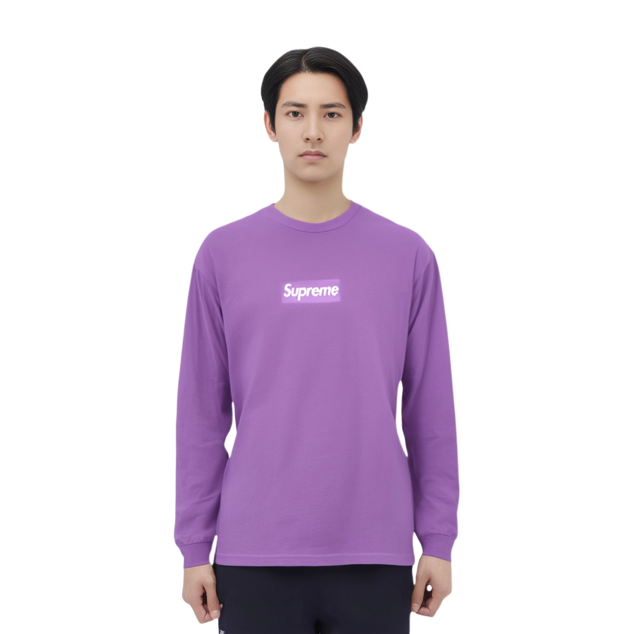 Supreme Week 7 Box Logo LS Tee Logo bogoT