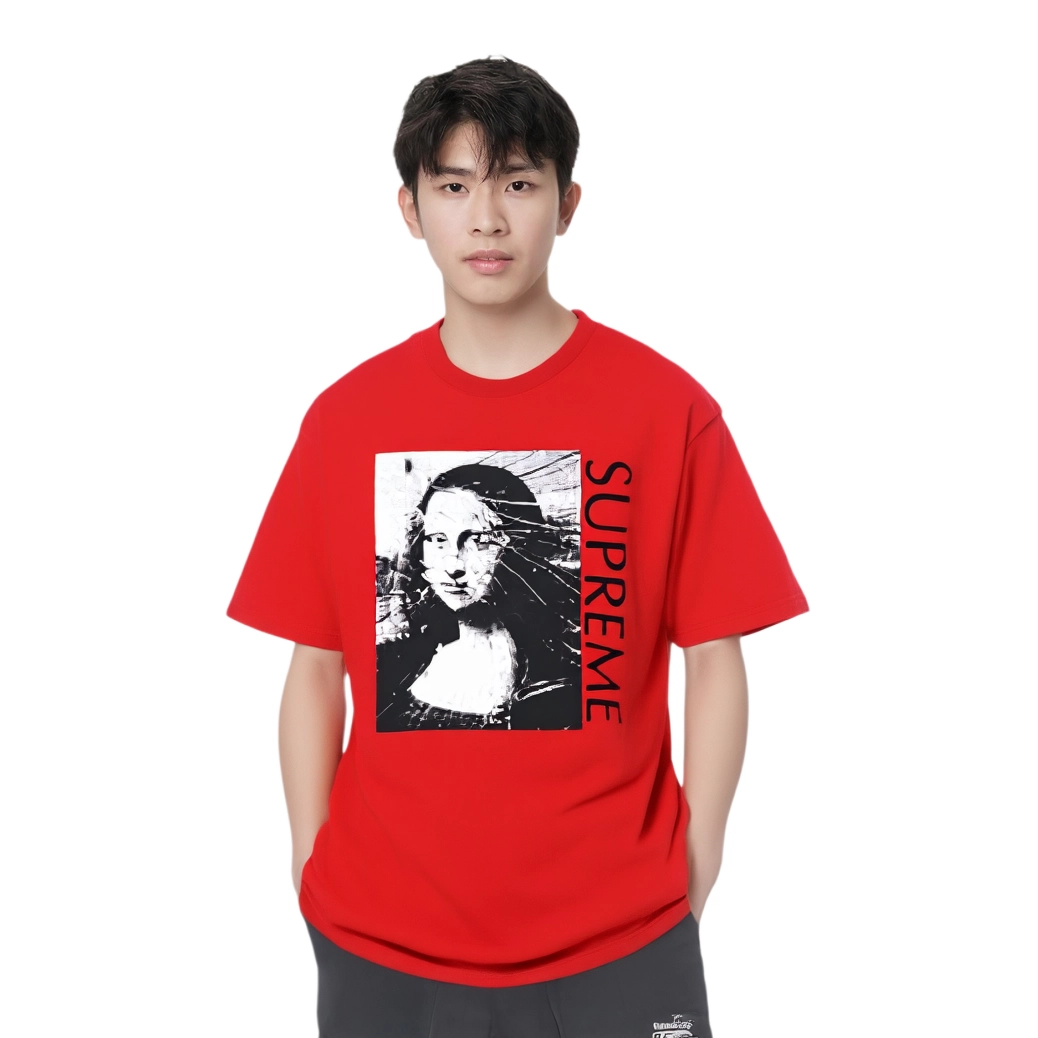 Supreme SS18 Mona Lisa Tee Red T