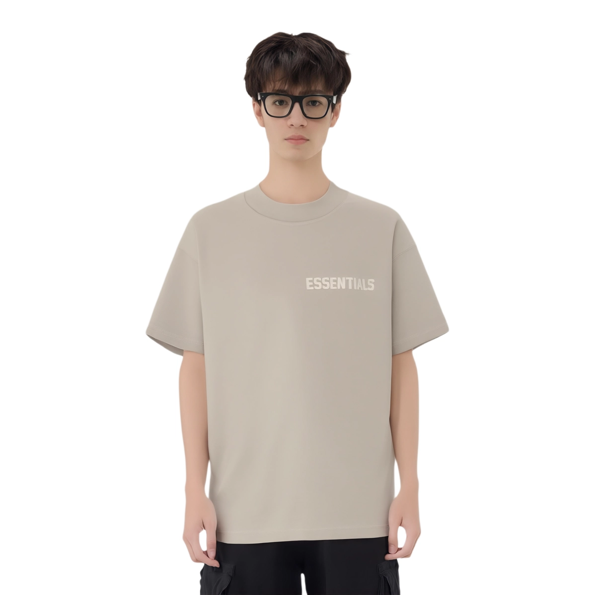 Fear of God Essentials FW22 SS Tee SMOKE LogoT