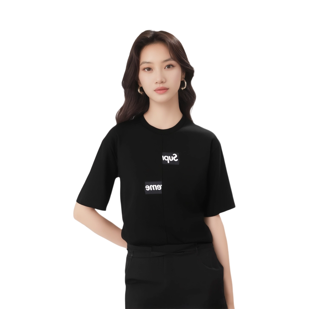Supreme FW18 x Comme des Garcons SHIRT Split Box Logo Tee LogoT