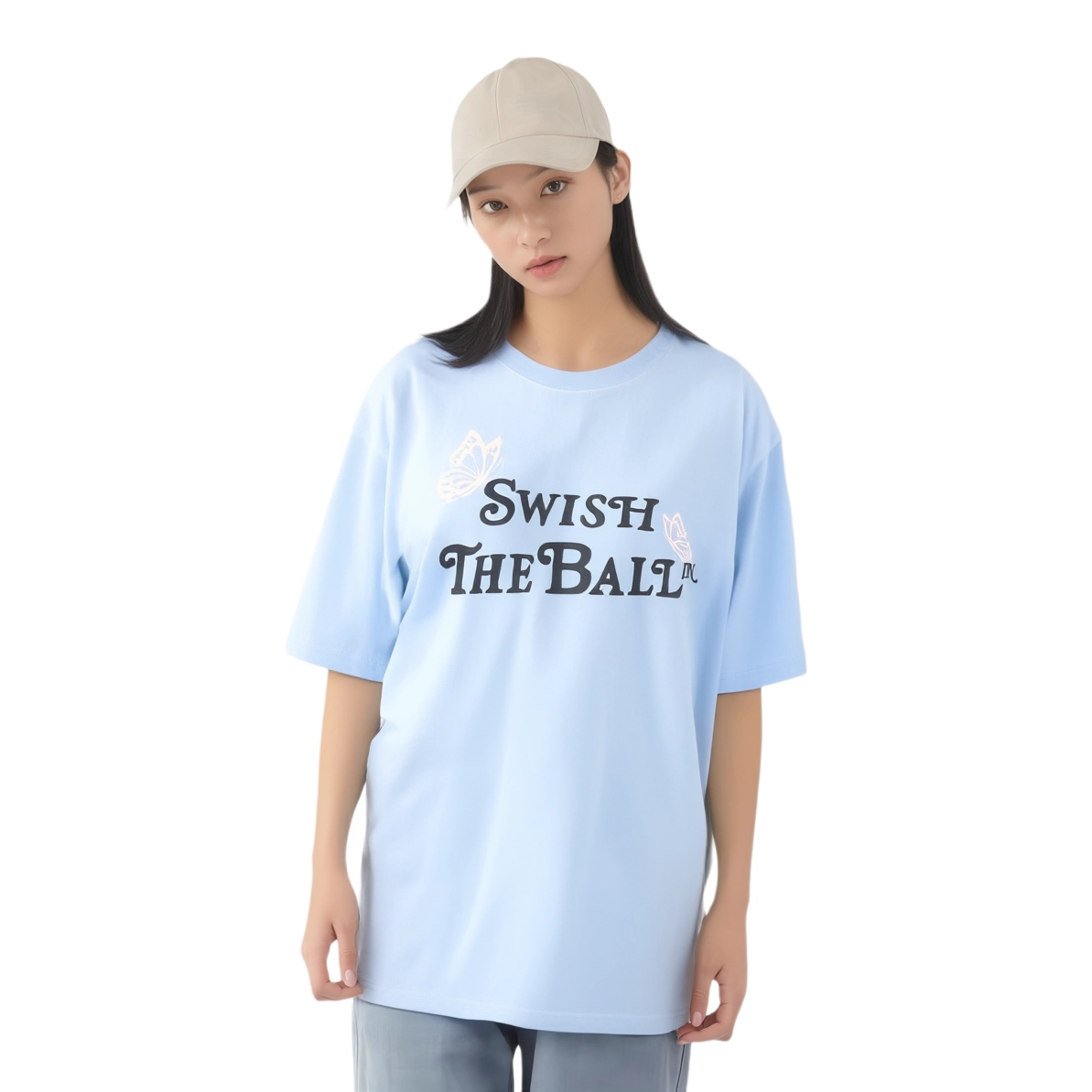 SWISH THE BALL IN T