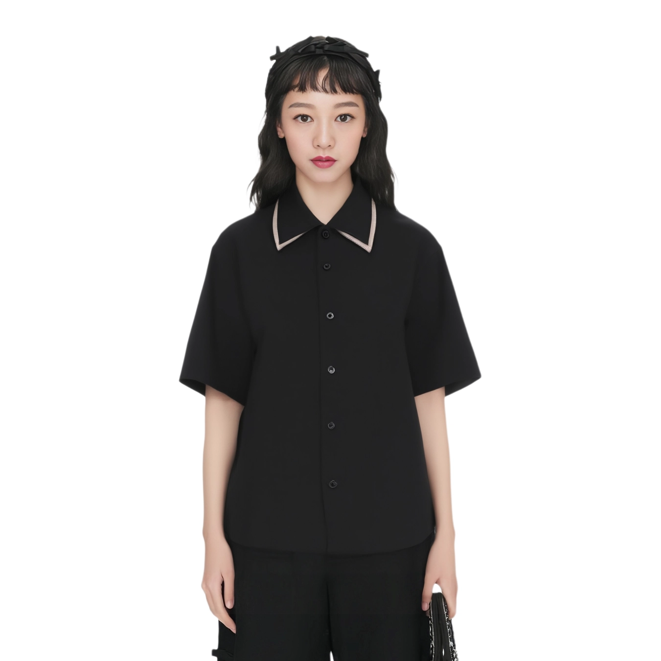 拓菲 设计感小众美式复古老钱风休闲衣服通勤短袖衬衫 男女同款
