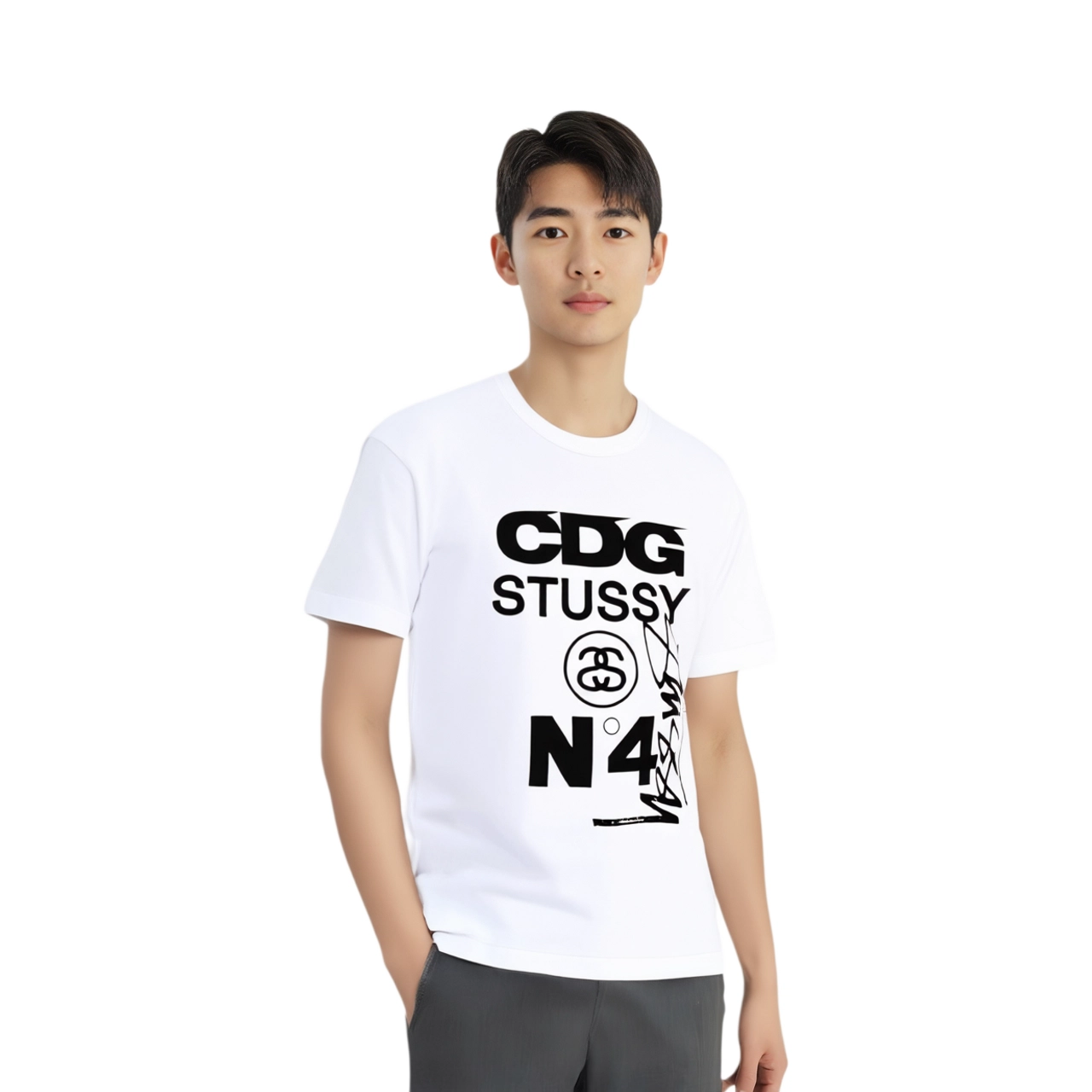 CDG x Stussy FW21 LogoT