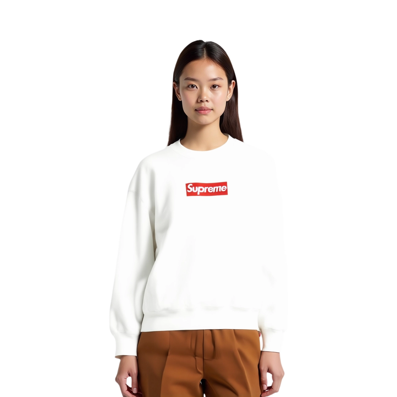 Supreme SS25 Washed Box Logo Crewneck logo
