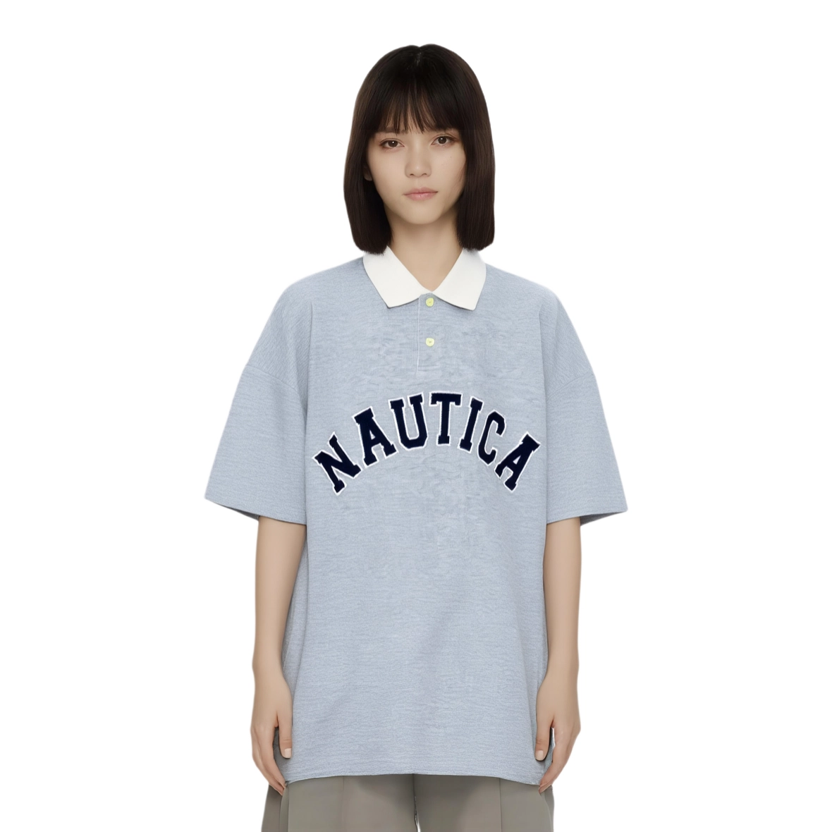 nautica white sail Polo