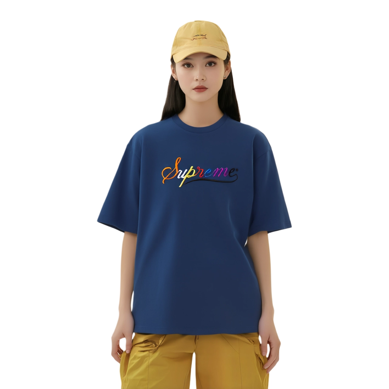 Supreme FW24 WEEK5 Cursive SS Top logoT
