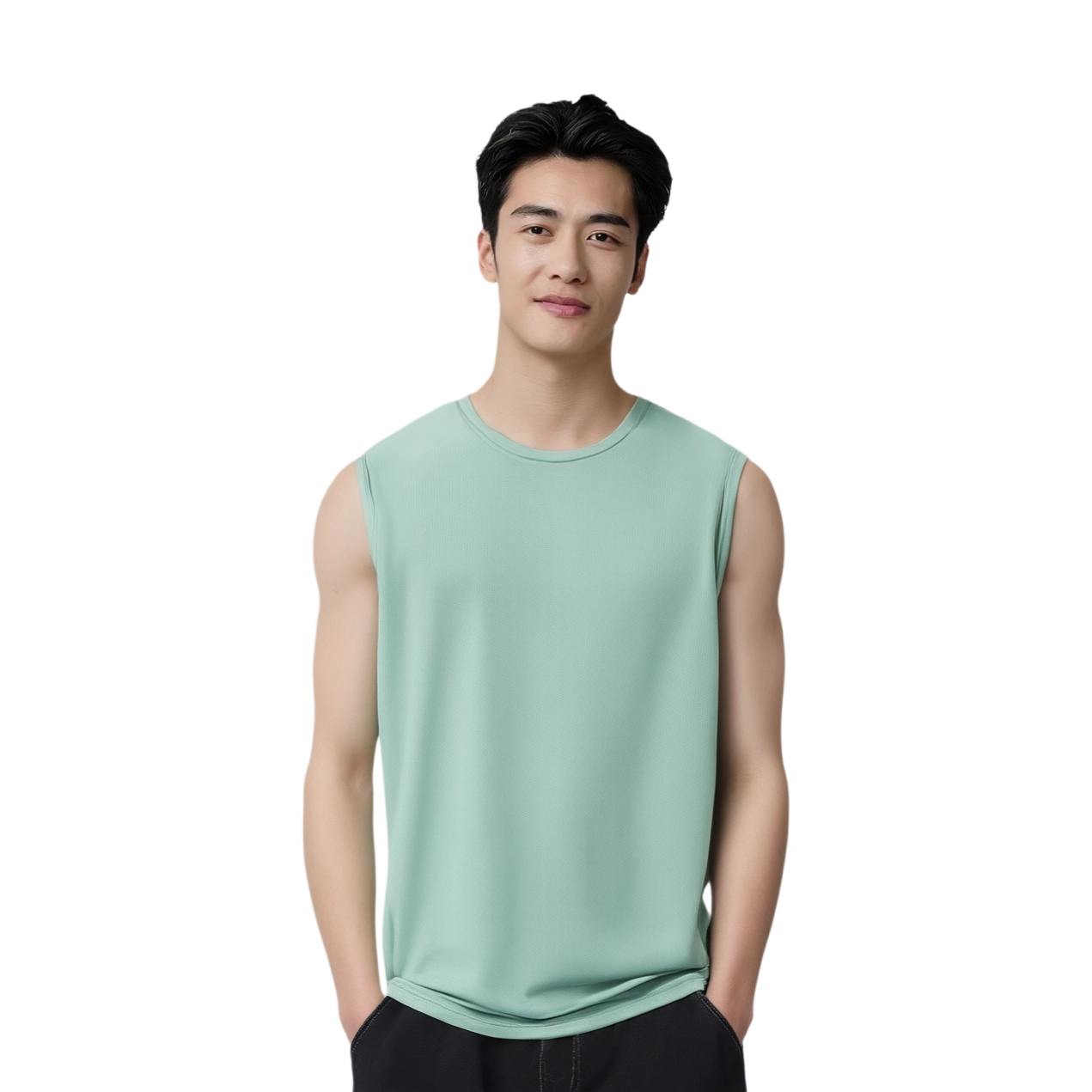 北极绒 轻薄运动速干健身服篮球训练运动无袖背心 男款