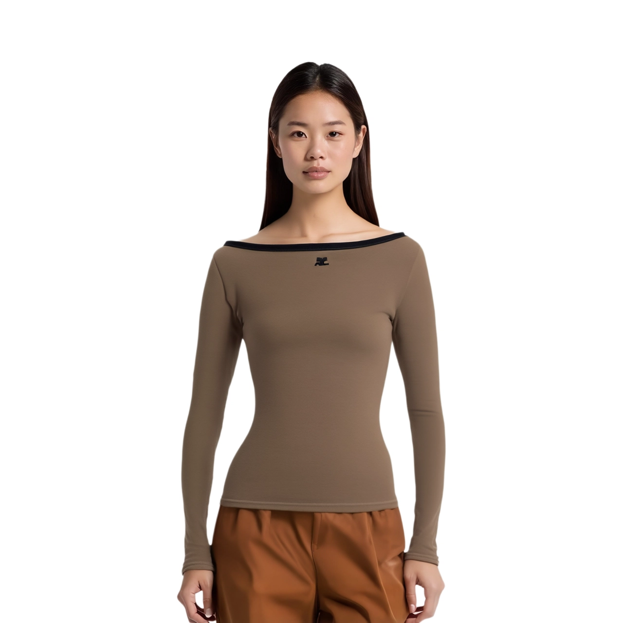 COURREGES SS24 T Camouflage Green