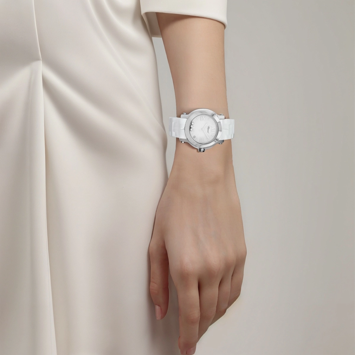 CHOPARDHAPPY DIAMONDS 30 36mm 18K