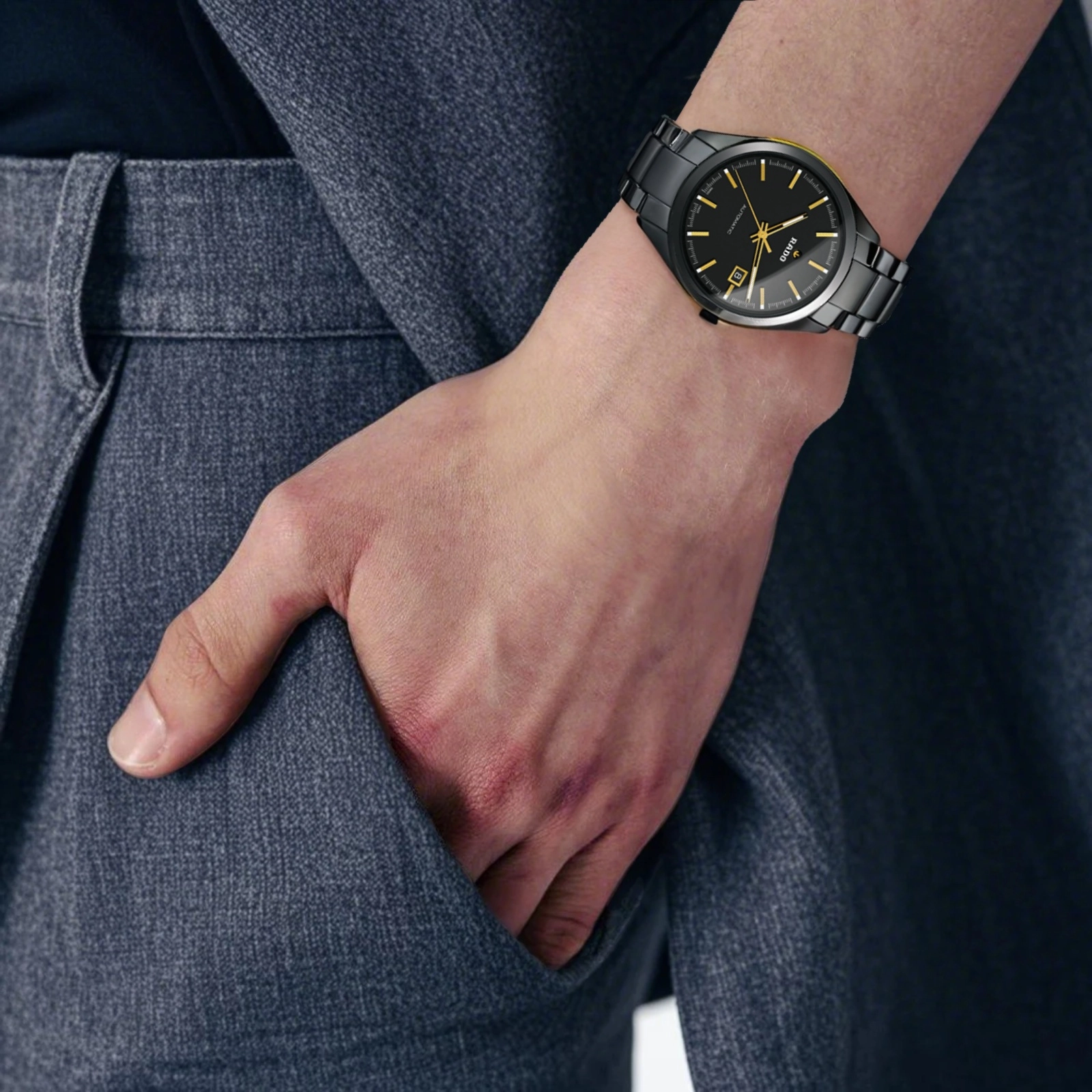 RADO 100 42mm PVD R32253152