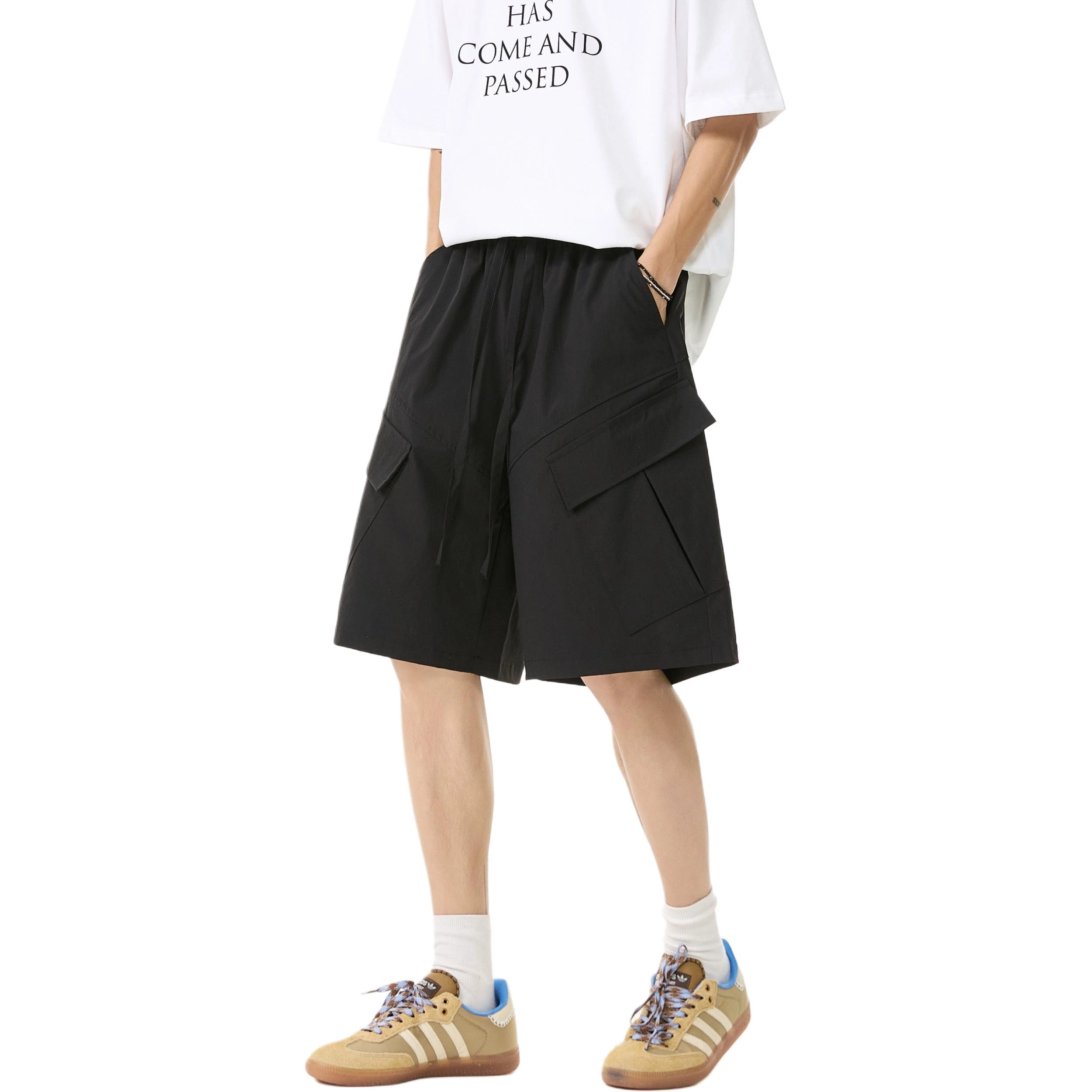 帝狼牛 美式宽松舒适百搭简约时尚休闲短裤 男女同款